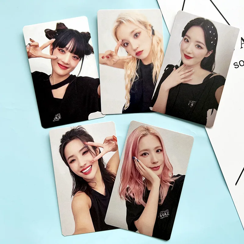 

Kpop 5 шт./комплект (G)I-D LE новый альбом фотопечать открыток постер картина ЛОМО карта оптовая продажа поклонников Коллекция подарков
