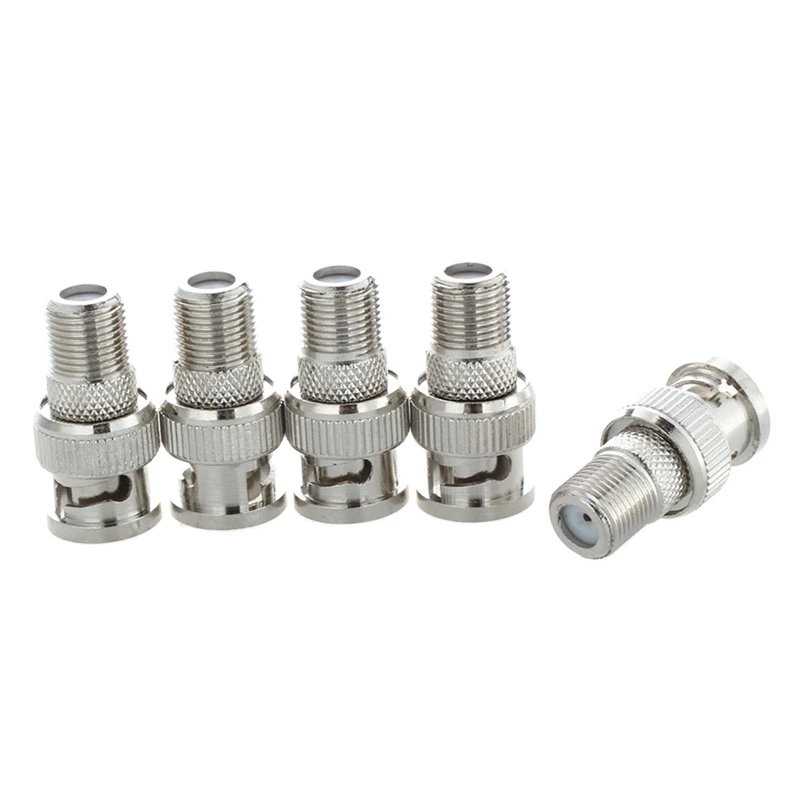 

New 30Pcs BNC Male Plug To F Female Jack Adapter Coax Connector Coupler CCTV Camera