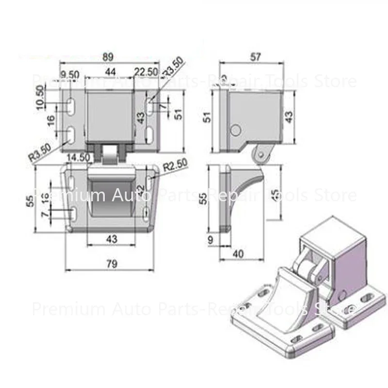 Новинка 1 комплект Сверхмощный Замок-распылитель для навесных дверей