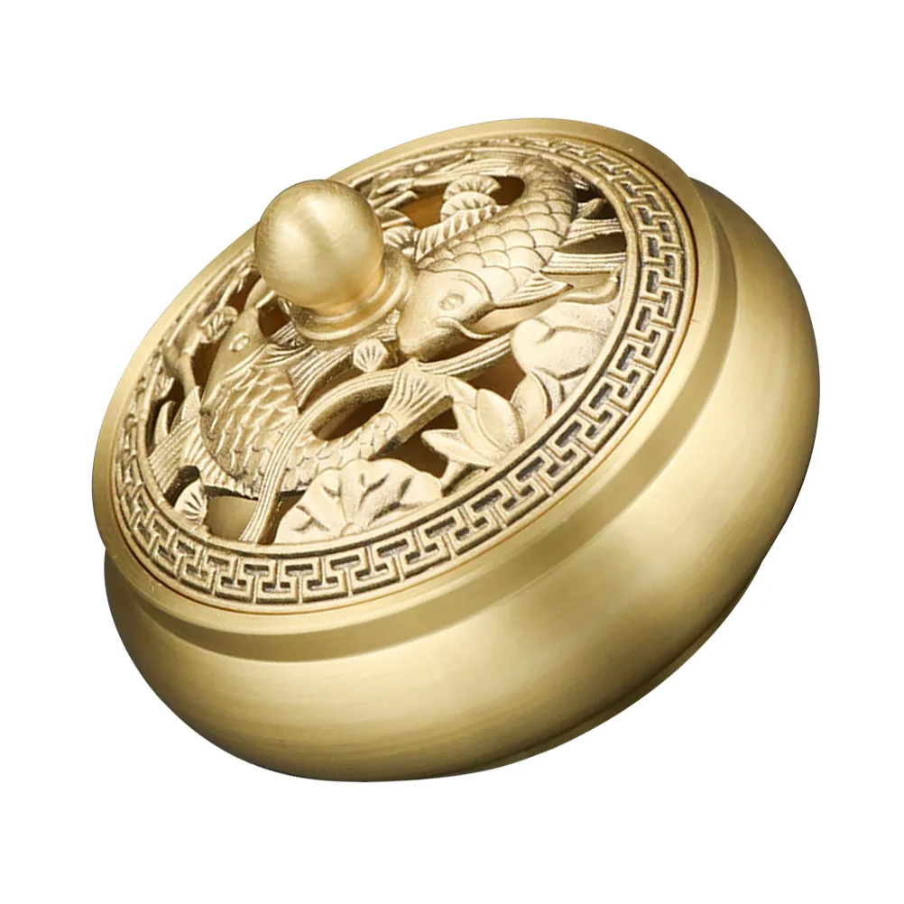 

1Pc Incense Burner Home Office Aromatherapy Decoration Pure Brass Aroma Stove