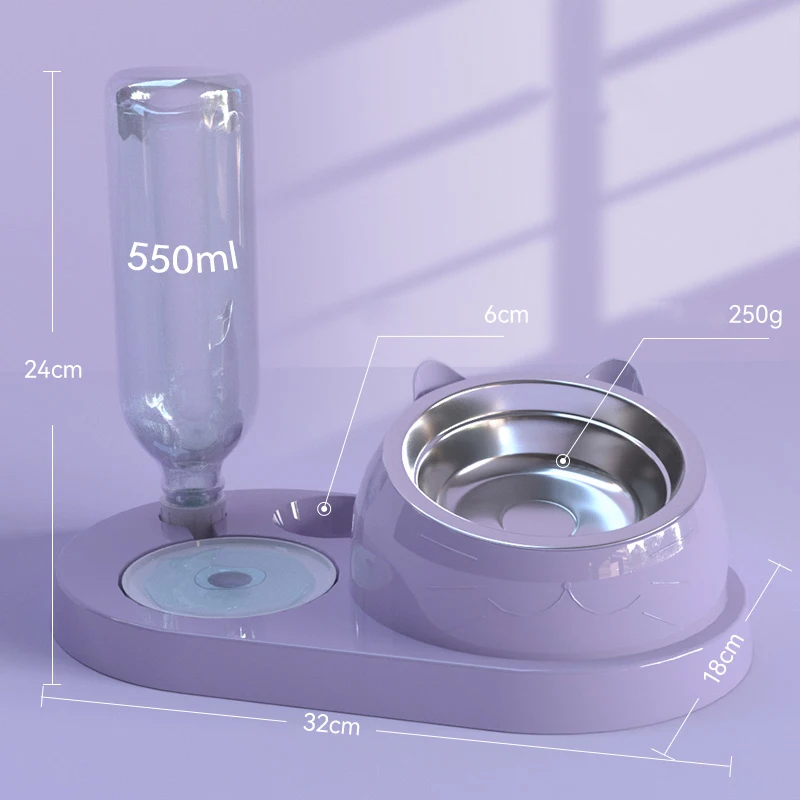 

Поилка керамическая двойная стальная для Surrunme или автоматическая нержавеющая емкость для напитков чаша кормушка для пищи еды диспенсер воды для домашних животных
