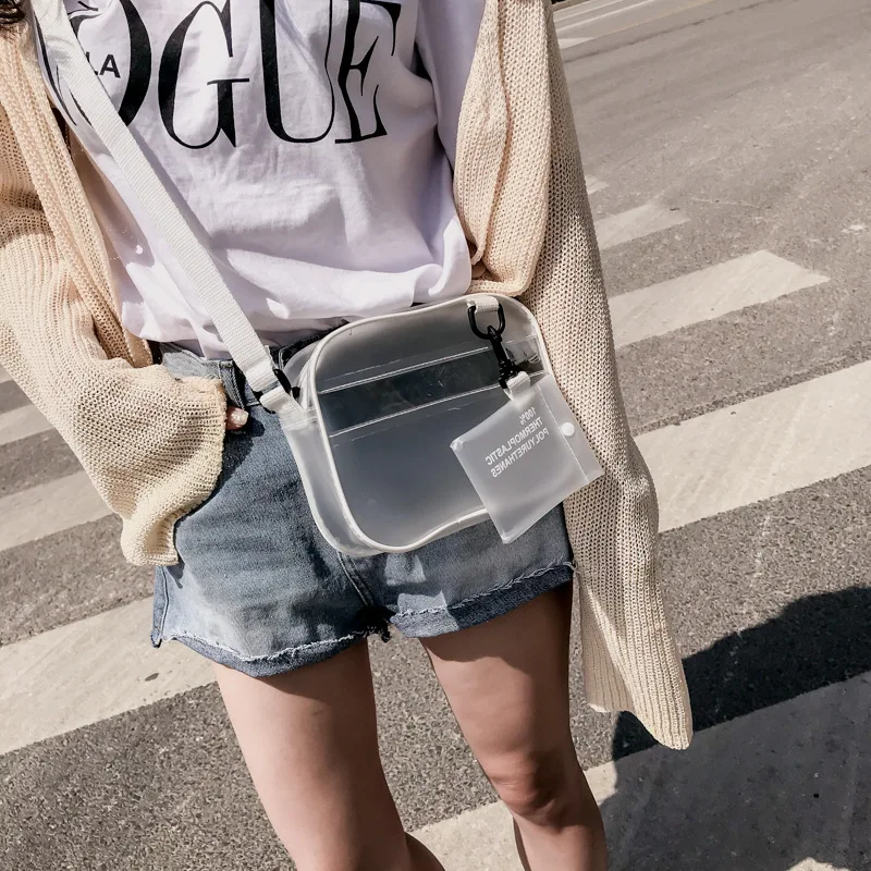 

Women's Bag 2022 New Transparent Texture Jelly Bags Shoulder Bags Diagonal Bags Handbags Jelly Purses Lipstick Bags Dame Sacs