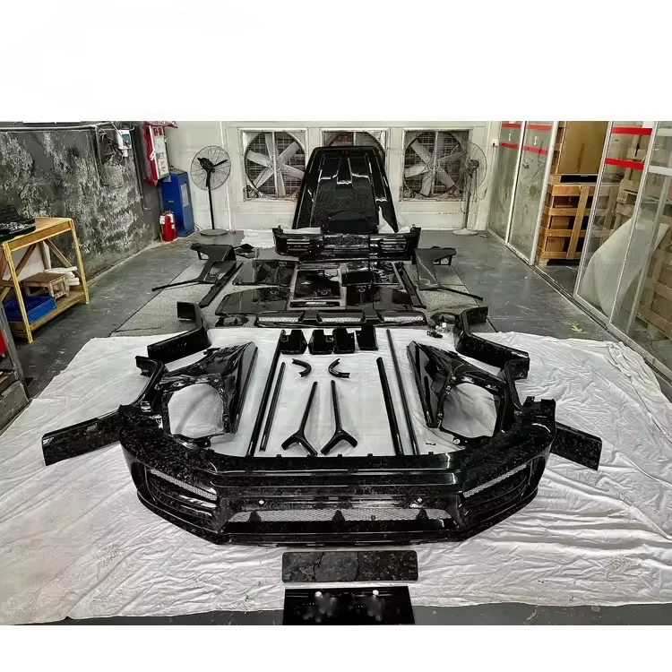 Комплект кузова из полууглеродного волокна передний бампер задний диффузор