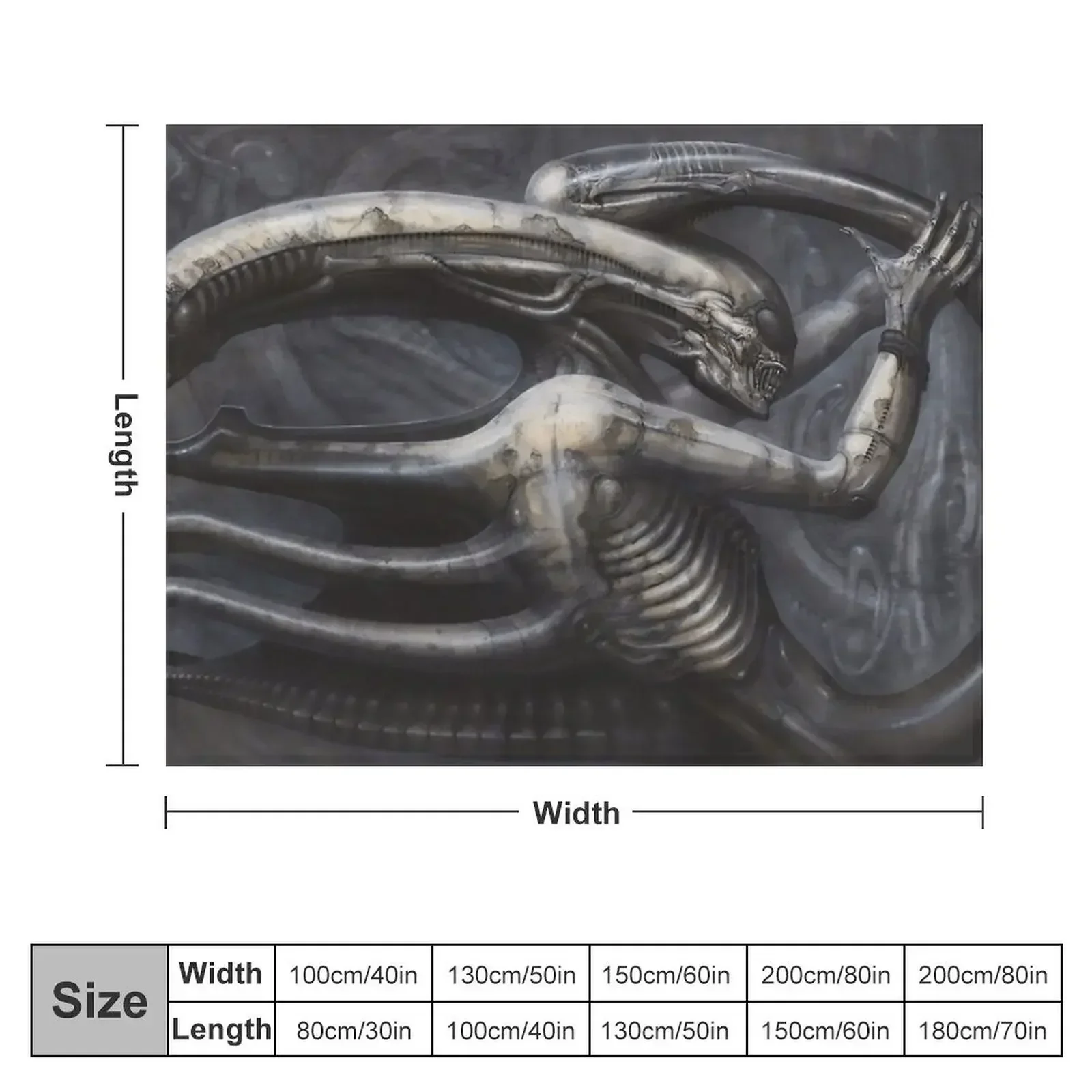 H.R Giger - Necronomicon IV Плед Элитный бренд Модные одеяла для диванов
