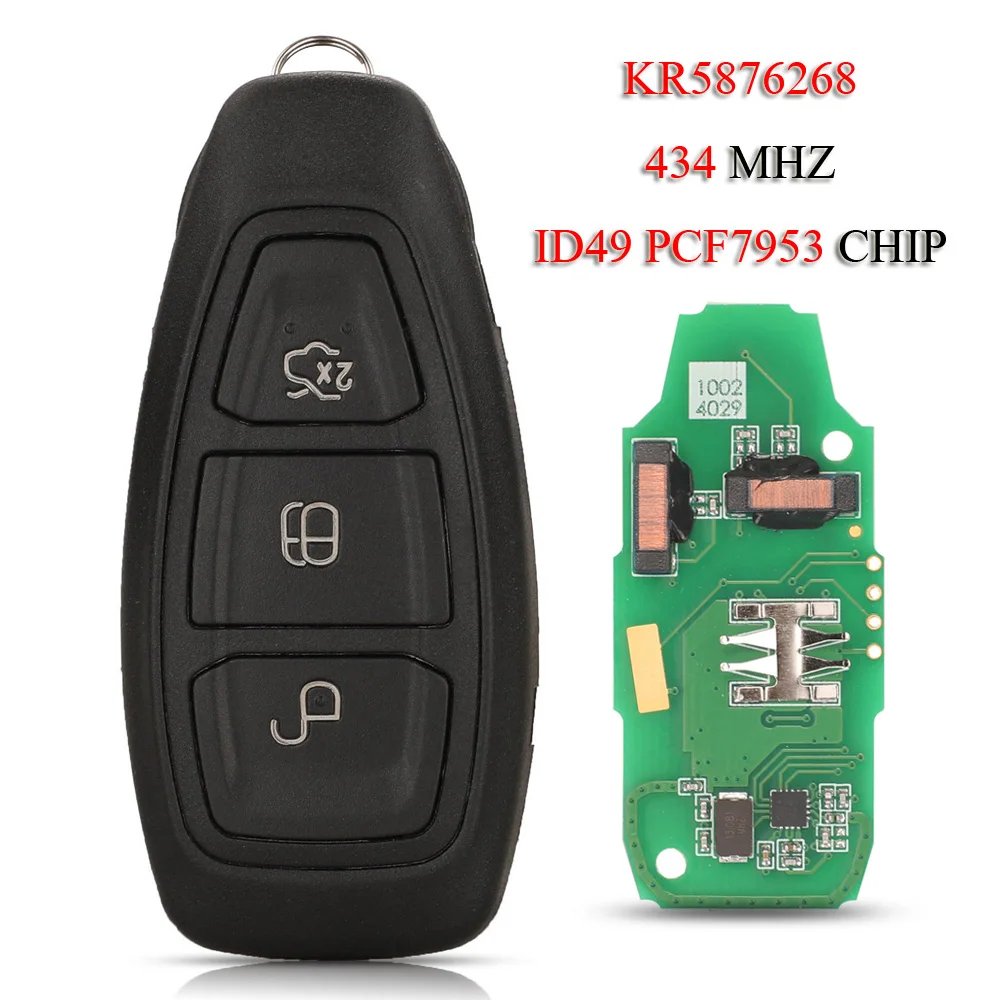 Jingyuqin KR5876268 дистанционный умный Автомобильный ключ для Ford Kuga Grand C-Max Focus Fiesta 3