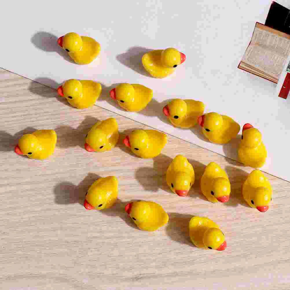 100 шт. миниатюрные фигурки декор в виде утки из смолы очаровательная фигурка