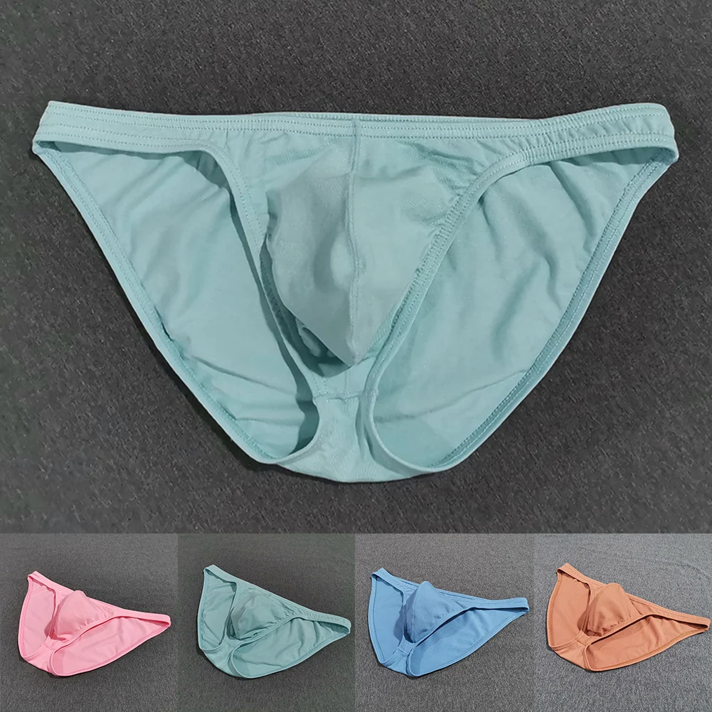 

Enhance Penis Bulge Panties Briefs Mens Sexy Underwear Cotton Breathable Bikini Lingerie Low Rise Cock Pouch Gay Men Knickers