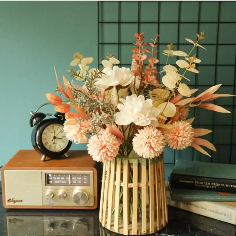 Искусственные цветы шампанского шелковый пион для дома искусственный цветочный