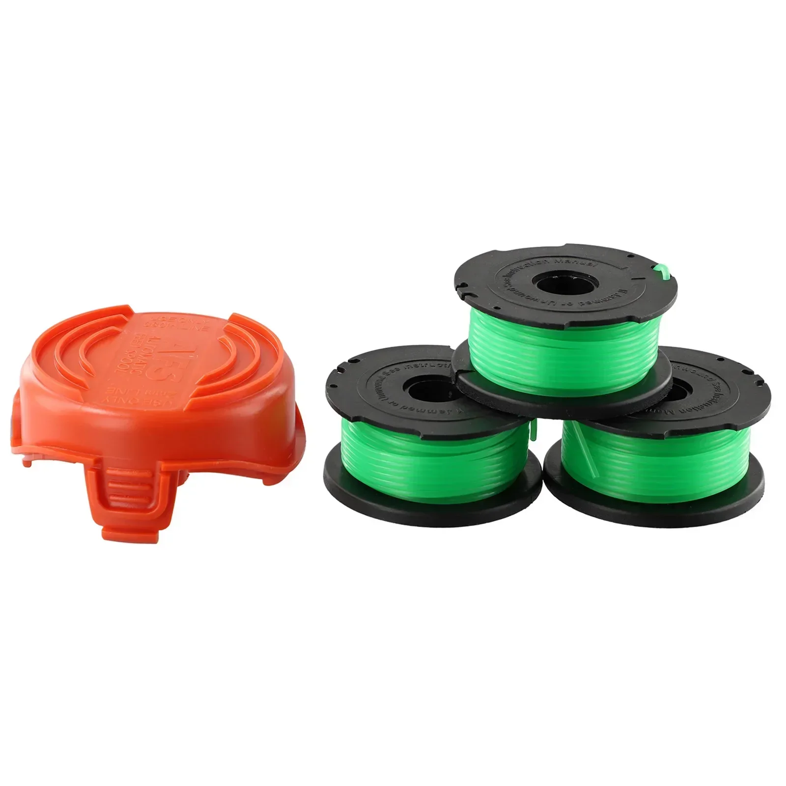 3-упаковка катушки триммера с крышкой для садовой косилки Black & Decker GL7033 GL8033 GL9035 и