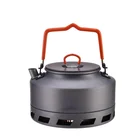 Кухонная посуда для кемпинга 1,1 л, уличный чайник, портативный чайник, дорожная сковорода, чайник, кофе, кухонная посуда, посуда для пешего туризма, кемпинга, приготовления пищи