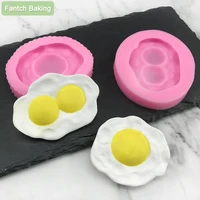 soft silicone poached egg mold birthday cake decorating fondant chocolate baking tools gypsum clay moulds steam oven available