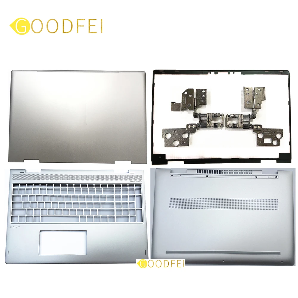 

New Original for HP Envy X360 15-BP 15M-BP Laptop LCD Back Cover Top Rear Lid Bezel Base Bottom Lower Case Silver 924344-001