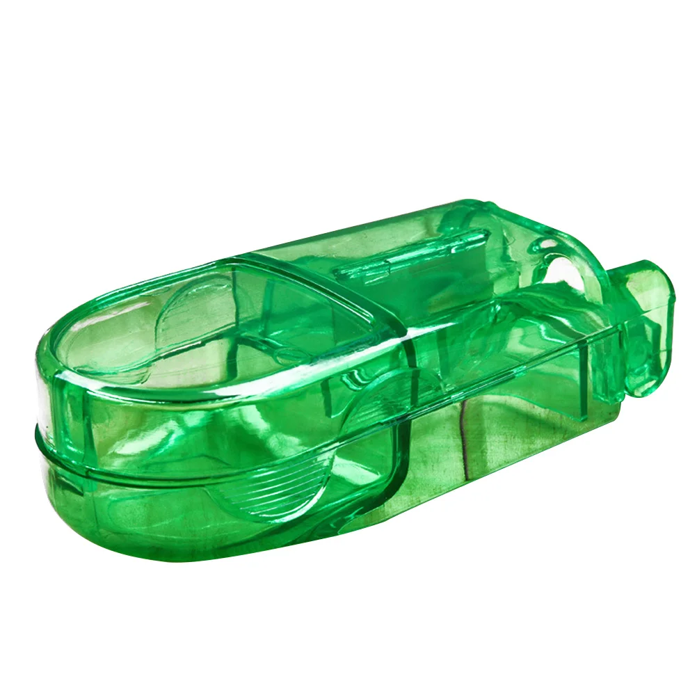 

Dose Divided Storage Box Medicine Holder Tablet Splitter Divider (Green)