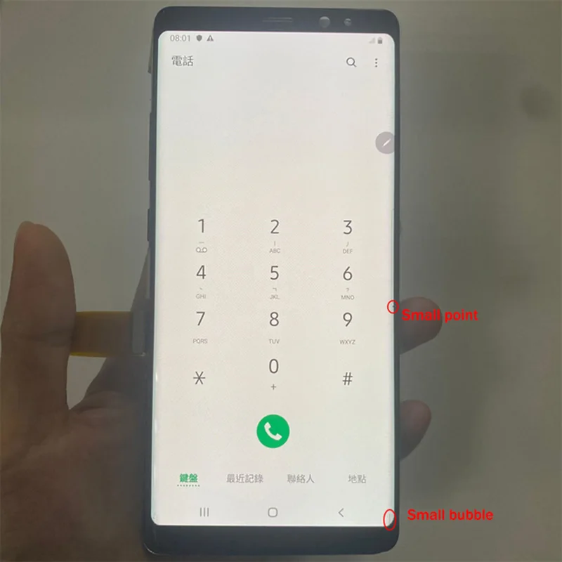 Сменный оригинальный дефект ЖК-дисплея для SAMSUNG NOTE 8 ЖК-экран N9500 N9500F дисплей