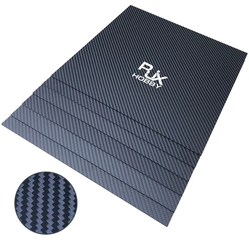 RJX High Modulus T300 T700 T800 M40 M46 Карбоновые детали с ЧПУ Лист из углеродного волокна для