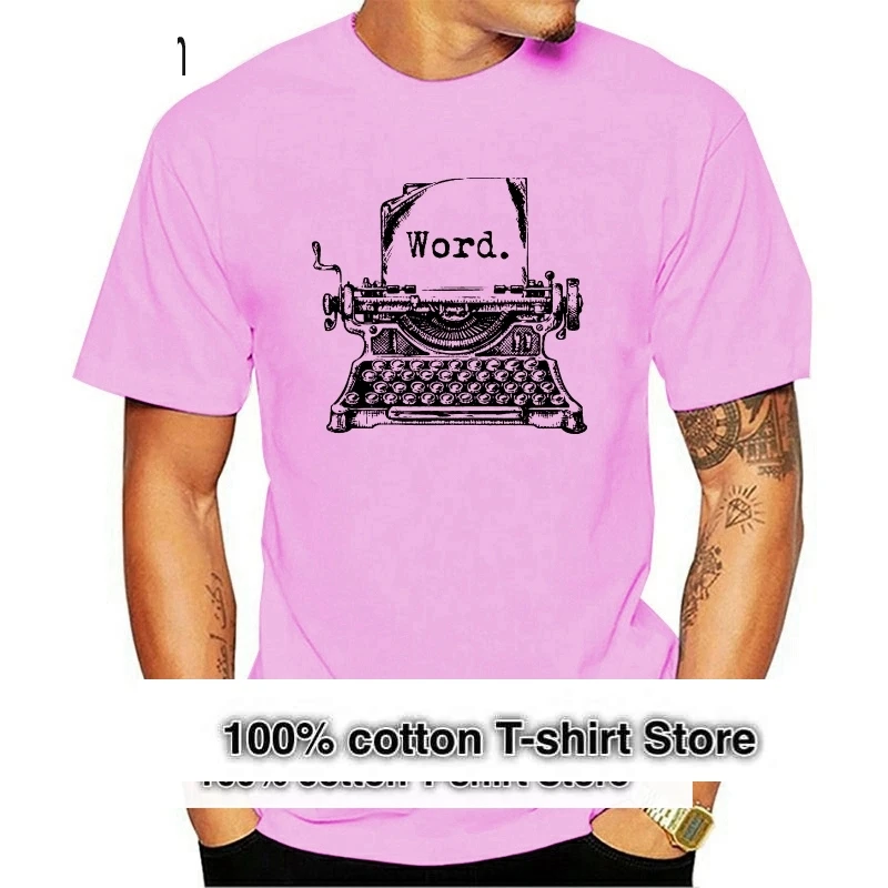 

Горячая Распродажа 2019, модная машинка для письма, Мужская футболка