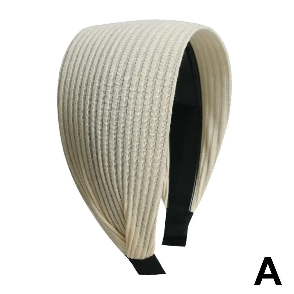 Новые мягкие широкие вязаные хлопковые повязки для волос женщин и девочек