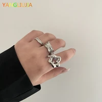 yangliujia irregular metal ring european and american style personality fashion suit ring ms travel wedding accessories 2022