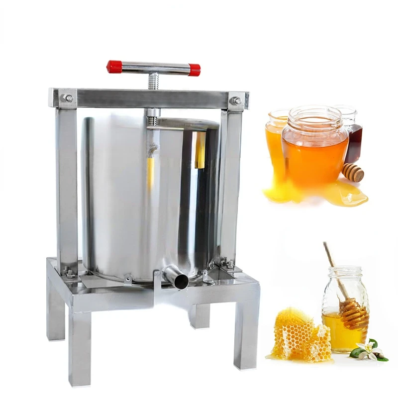 

Stainless Steel Honey Pressing Household Solid Honey Presser Bee Wax Beekeeping Equipment Honey Press Machine