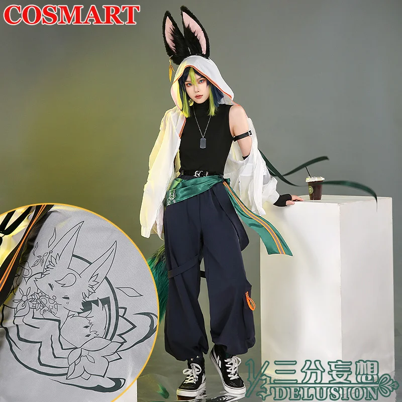 

COSMART Genshin Impact toughnari Косплей Костюм Повседневная модная одежда повседневная одежда с ушками Униформа Хэллоуин