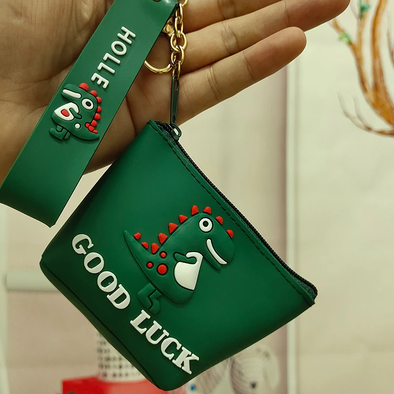 Милые брелоки-кошельки с мультяшным рисунком обтягивающие модные силиконовые