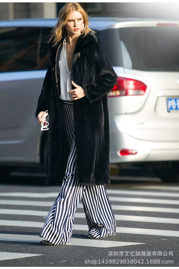 Women's real mink fur coat Women's mink fur coat Genuine long fur coat Ladies winter oversized 6xl 5xl 7xl natura fur coat