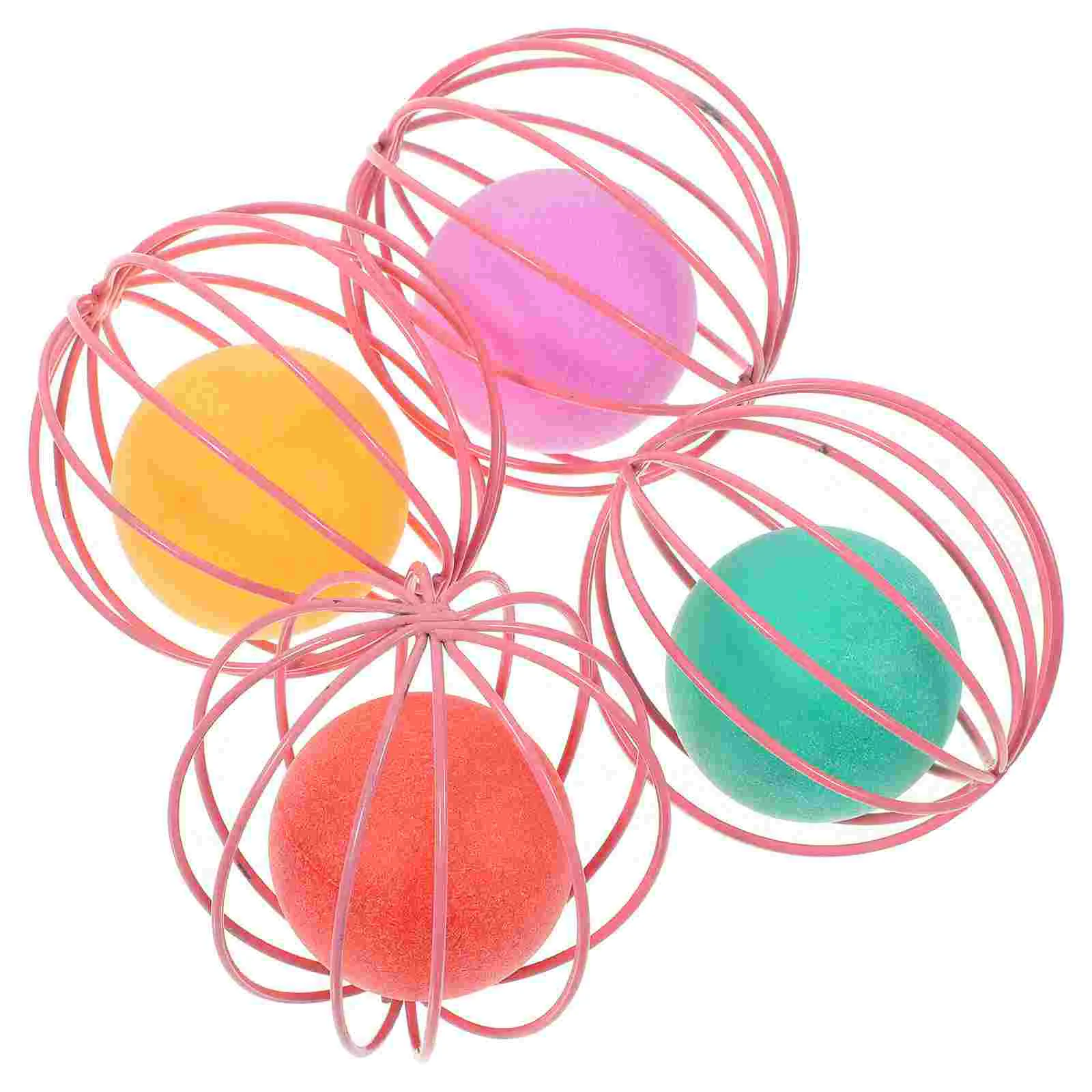 

4 Pcs Cats Ball Toy Balls Pet Toys Interactive Plastic Scratching Kitten Supplies