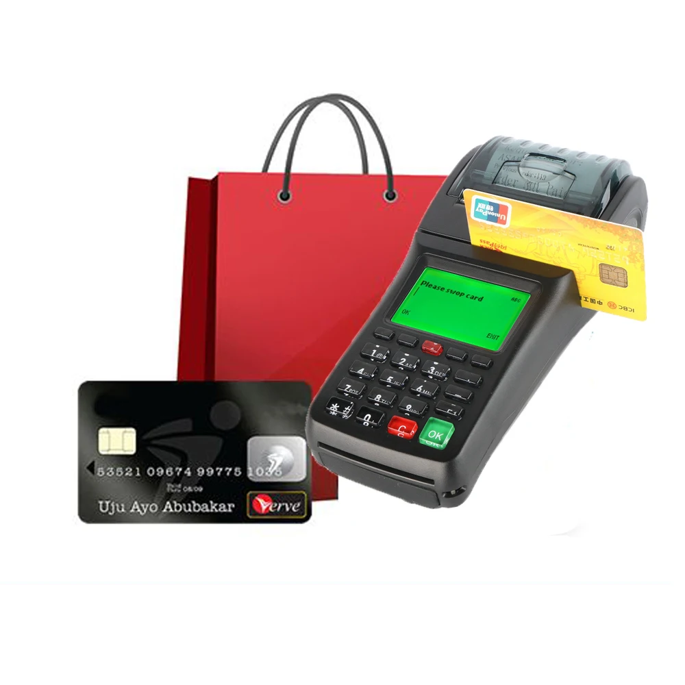 

Handheld GPRS Sim Card thermal printer POS terminal with NFC reader