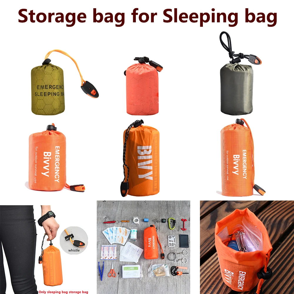

Outdoor Camping Emergency Sleeping Bag Body Thermal Durable Waterproof Camping Hiking Emergency Sack Survival EDC Equipment