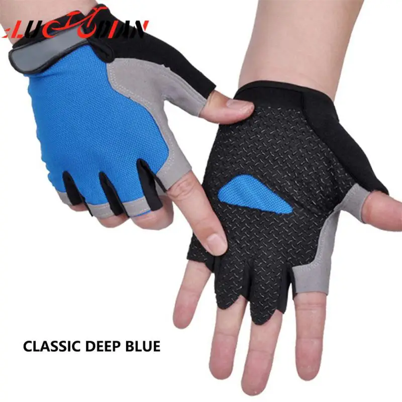 

Classic Wrist Guard Comfortable Breathable Mesh Material Half-finger Gloves Wear-resistant Cross-border Fingerless Gloves 1 Pair