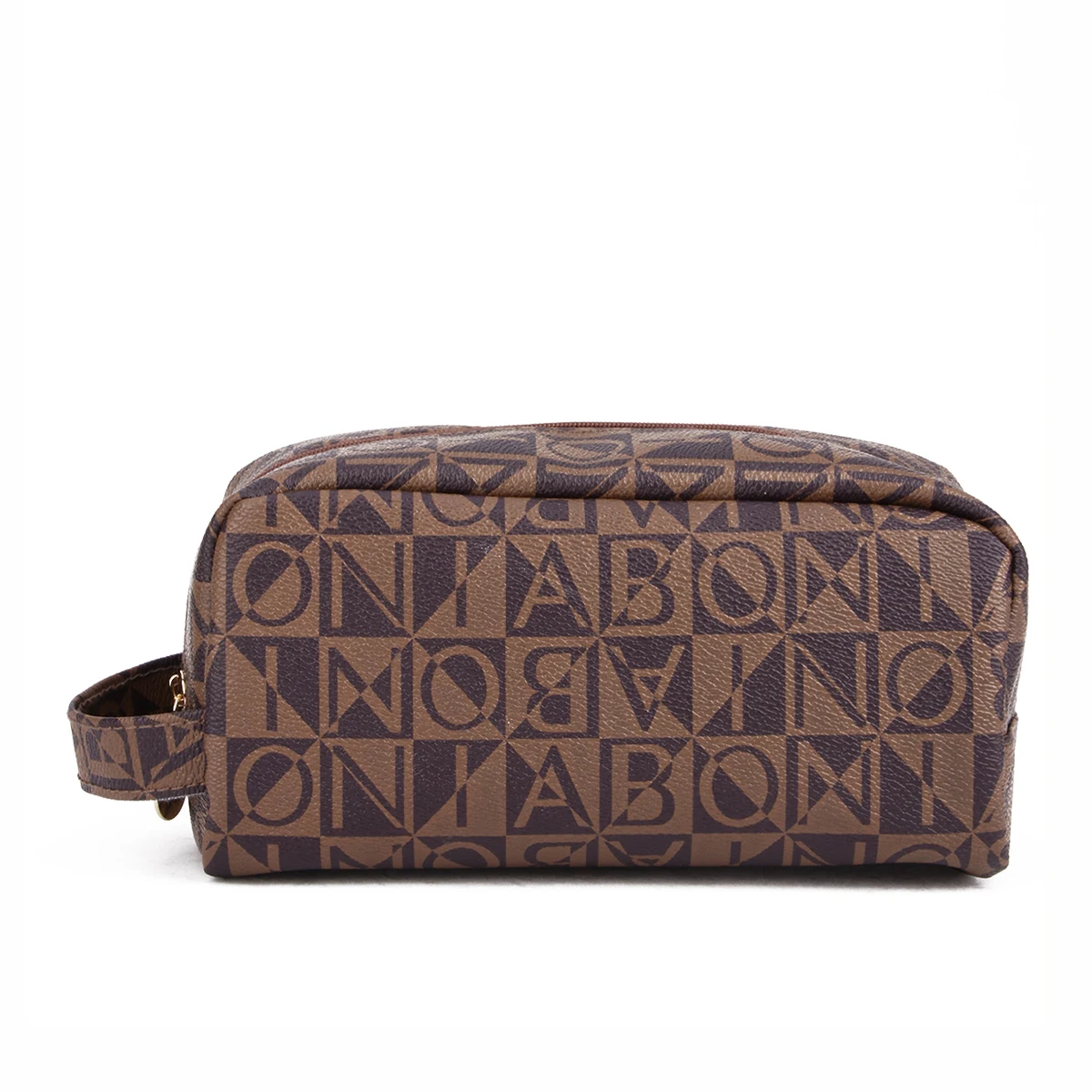 1 шт. вместительная Роскошная косметичка в стиле ретро с буквенным узором и