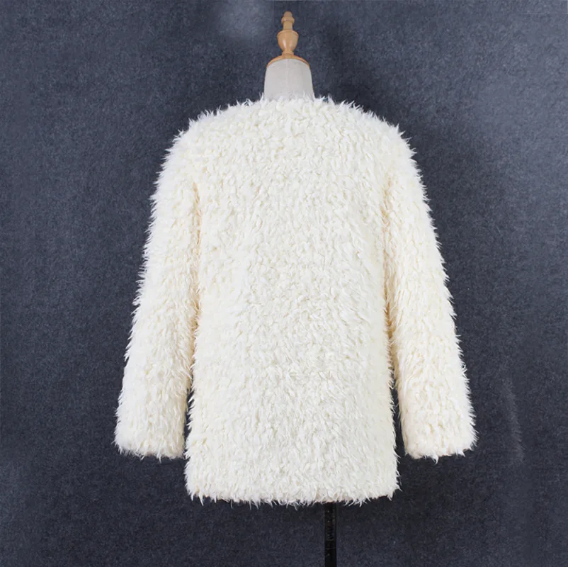 Women's Leather Fur Coat Mid-Length Autumn and Winter Imitation Fur Faux Lamb Fur Coat Faux Fur Coat