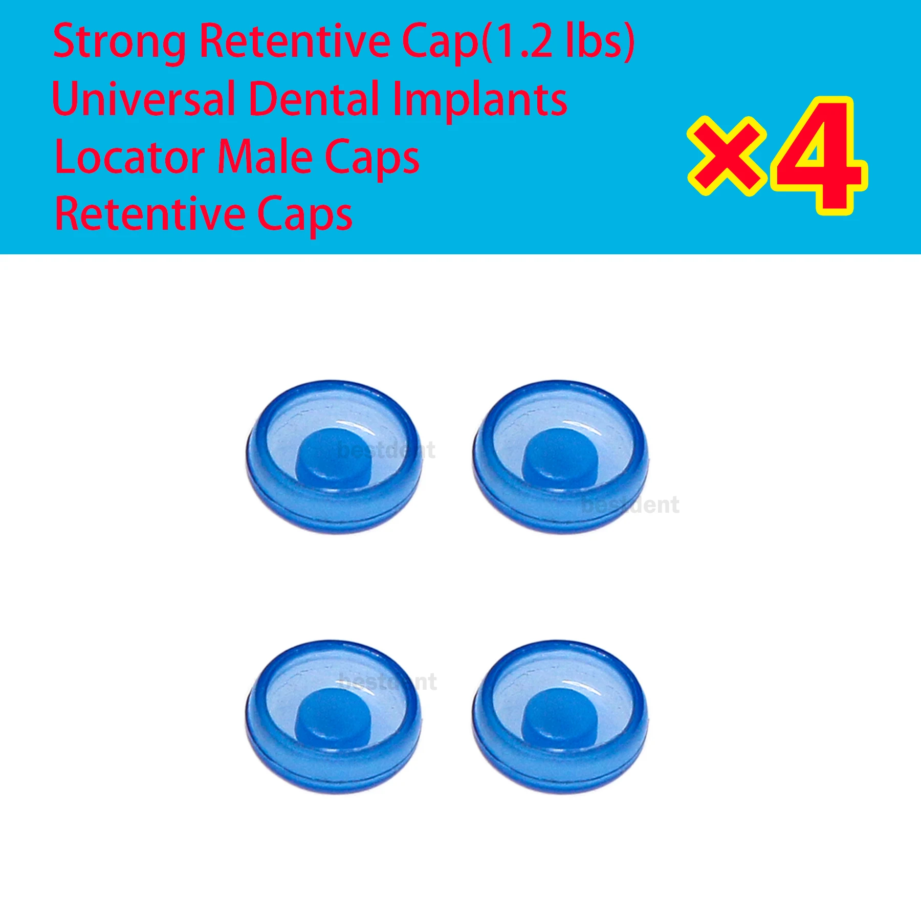 4 шт./компл. мужские колпачки вставки для возвратного зуда съемные 1 2 фунта синие