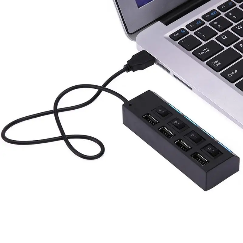 

USB 2,0 концентратор питания концентратор 4 порта USB адаптер для ПК ноутбука компьютера аксессуары USB сплиттер USB2.0