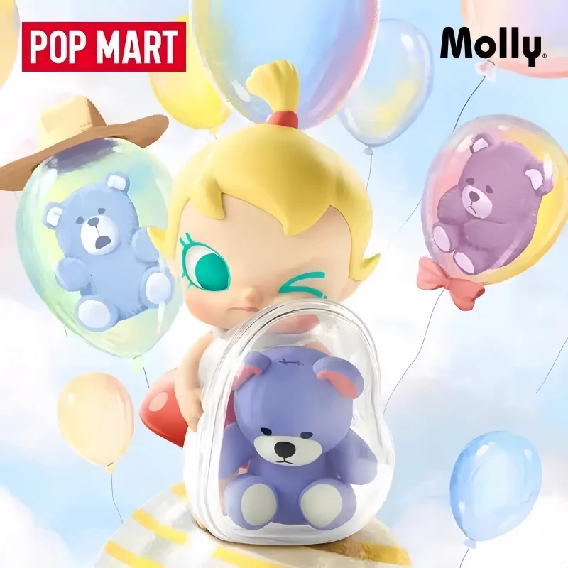 Фото Оригинальная коллекционная фигурка POP MART Molly My Huggable Discovery Series в закрытой упаковке, модель для декора рабочего стола, подарок на день рождения для девочки №2