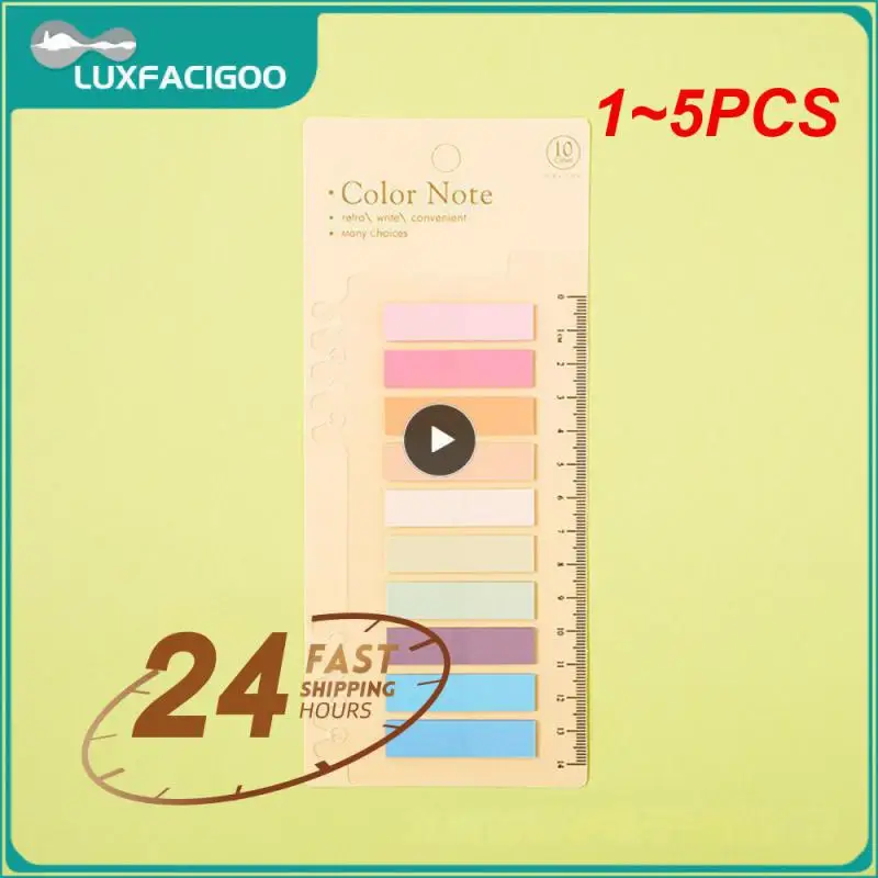 

1~5PCS Sheets Sticky Notes Memo Pad Flags Tab Loose-leaf Index Sticker Bookmark Page Sticker Sticky Notes Office Supply
