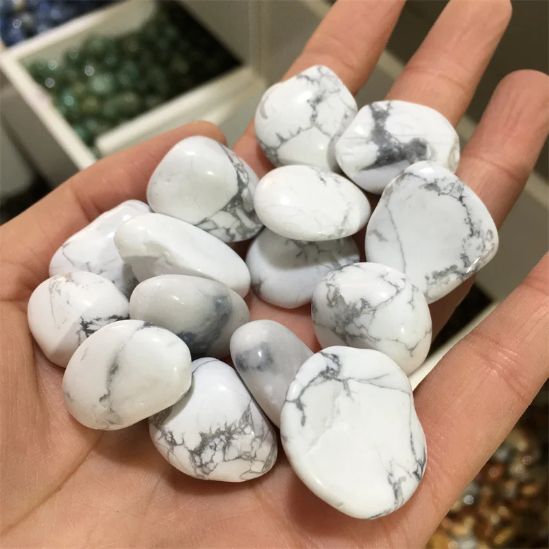 

Оптовая продажа, кристаллы 20-30 мм, лечебный драгоценный камень, натуральные белые камни Howlite для украшения