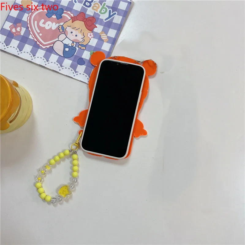 Мягкий силиконовый чехол с корейским мультяшным рисунком Super Cute 3D Orange Girl для Xiaomi