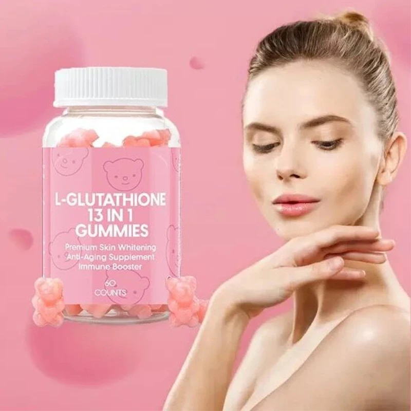 

Glutathione Collagen Soft Candy Brightening Skin Vitamin VC Whitening Resistance Aging Spotting Removing Dietary Supplement
