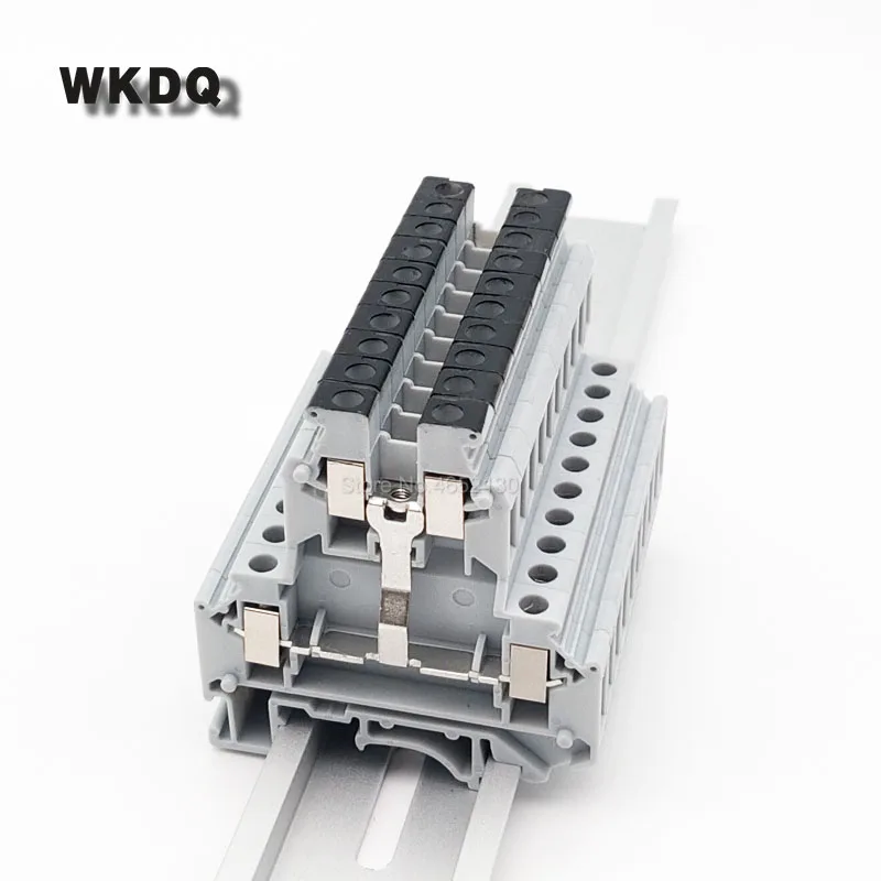 Клеммная колодка JUKK 5-PV на DIN-рейку 2 уровня 0 4 мм 24-12 AWG 5 шт. | Клеммные блоки