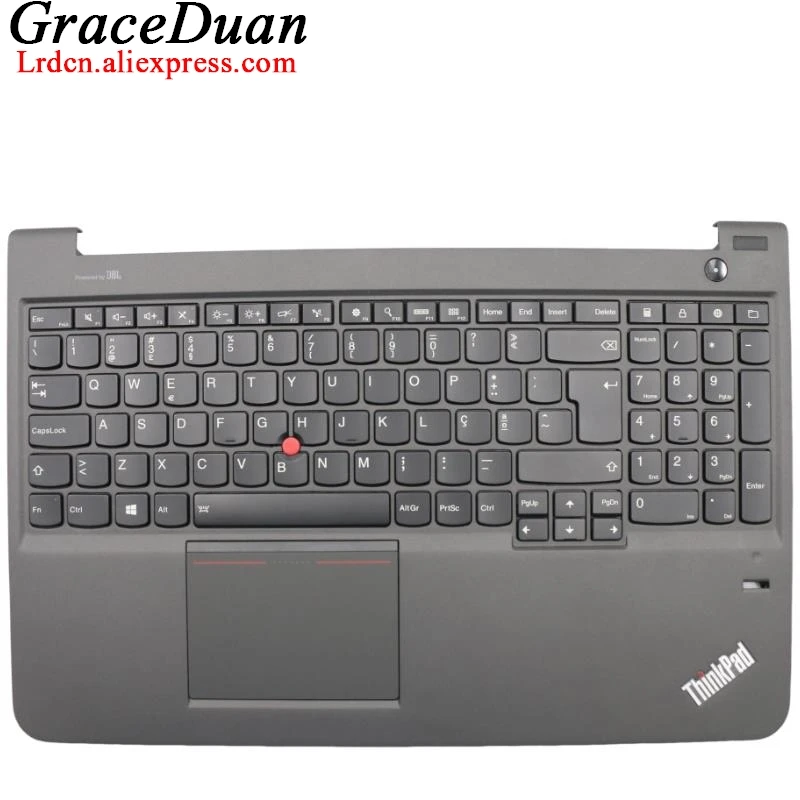 PT португальская черная клавиатура верхний корпус Подставка для рук чехол Lenovo