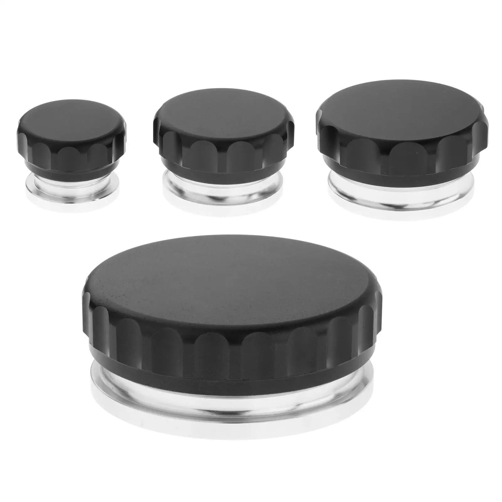 Aluminum Alloy Fuel Tank Caps Weld on Filler Neck and Cap Oil Water Coolant Reservoir