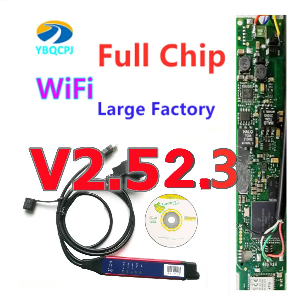 

V2.52.3 Full Chip OBD2 Sanner Tool SDP3 VCI3 for Scanner WIFI for Wireless Truck Diagnosis