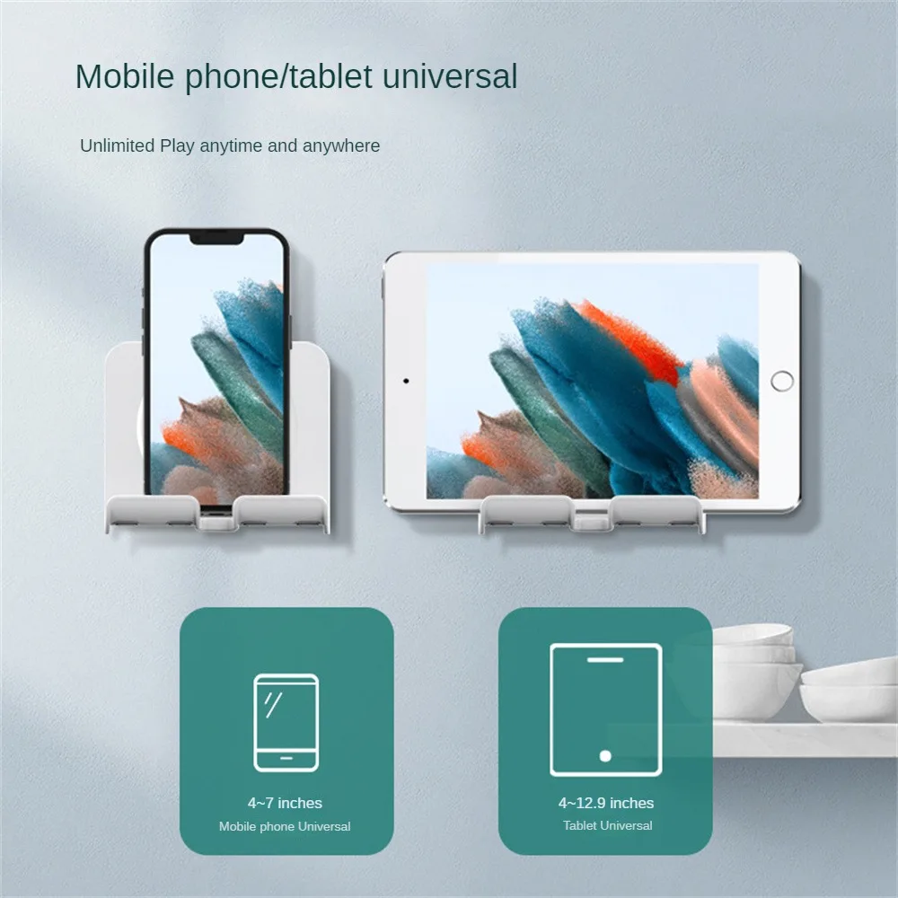 

Wall Phone Bracket Silicone Desktop Telescopic Adjustment Flexible Office Accessories Plug Charging Stand Black Convenient Table
