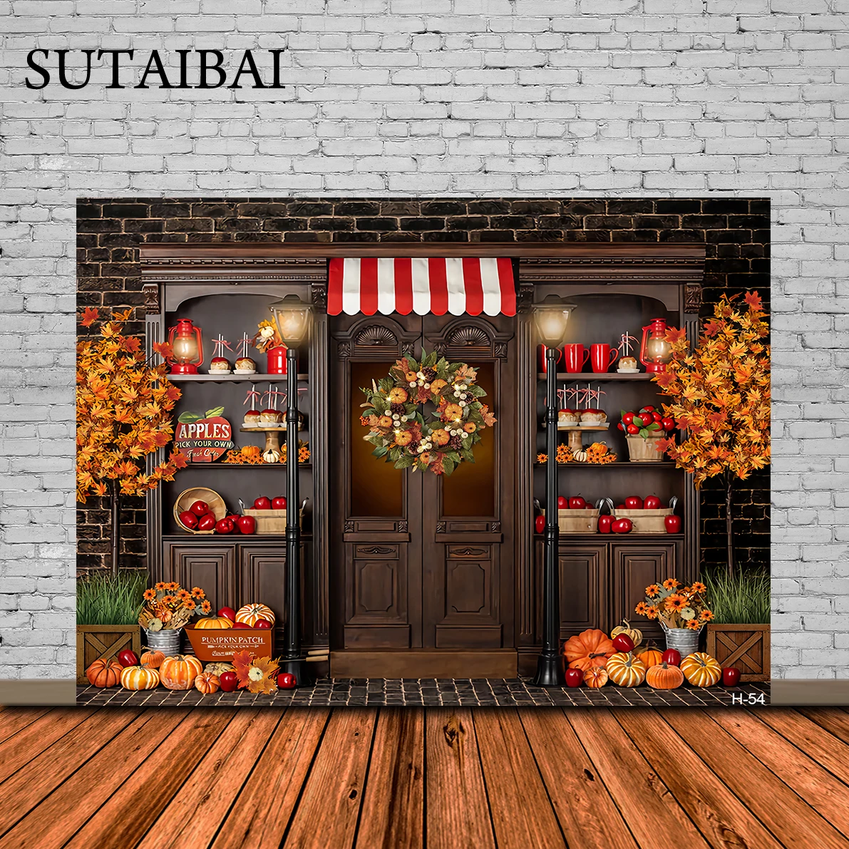 

Autumn Forest Fallen Leaves Nature Scene Baby Portrait Backdrop Photography Photographic Background for Photo Studio Photophone