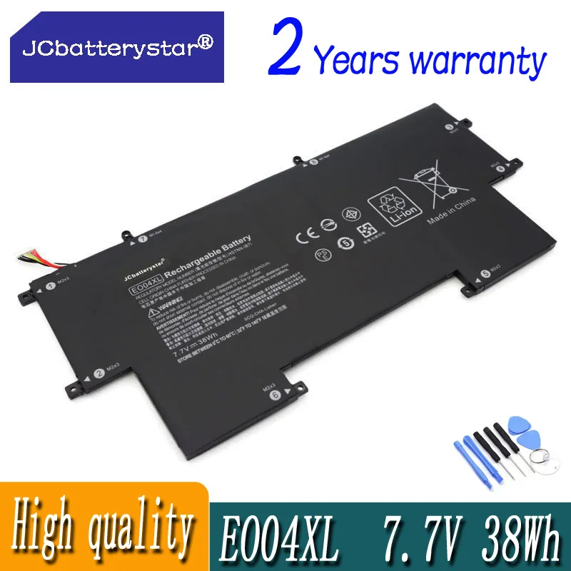 Аккумулятор JCbatterysta EO04XL E004XL для серии Subnotebook HP EliteBook Folio G1 827927 -1В1 -1С1 828226 -005 HSTNN-I73C 38WH