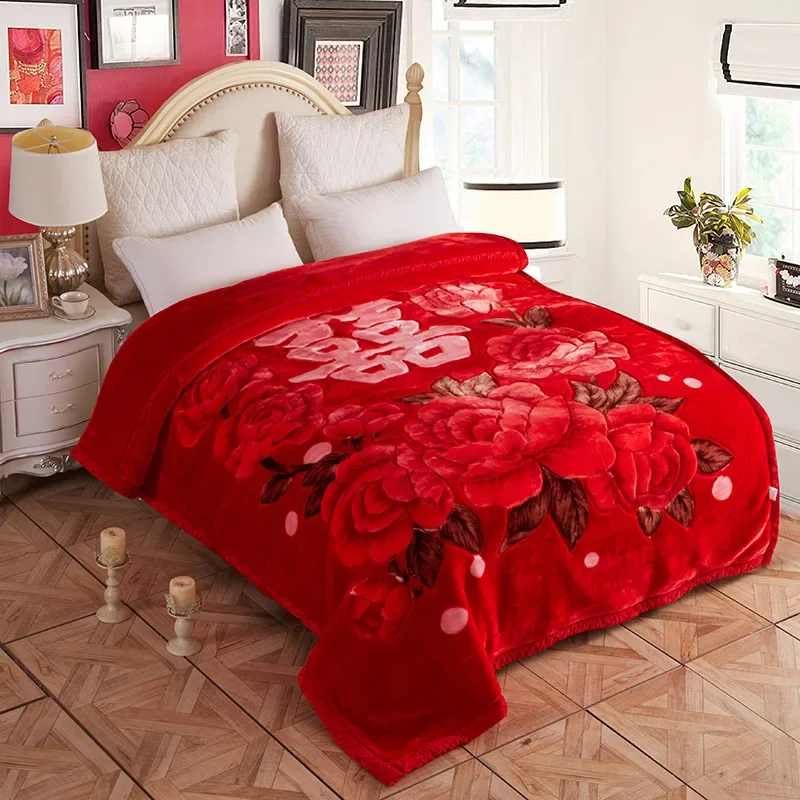 

Двухслойное плюшевое одеяло Raschel, зимнее утяжеленное односпальное двуспальное пушистое теплое одеяло, очень большое четырехсезонное одеяло с коралловым ворсом