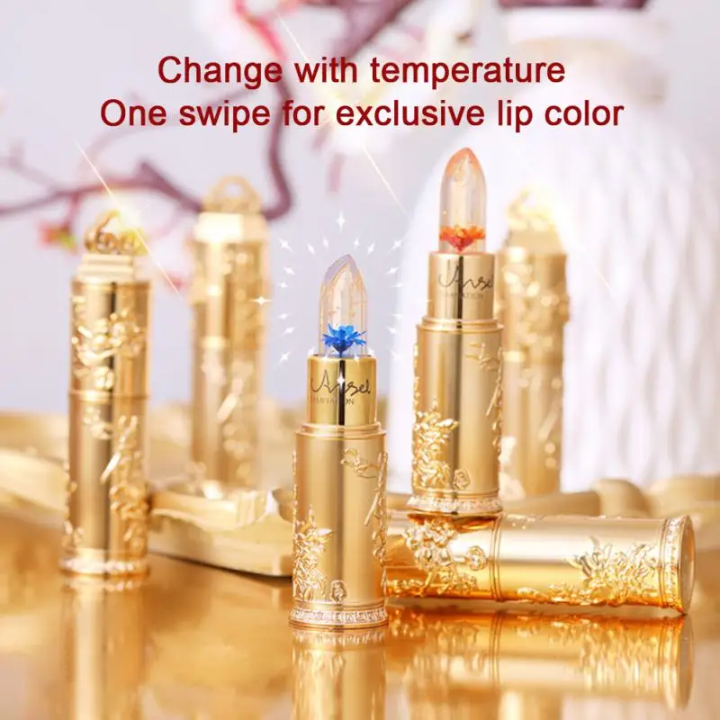 

Temperature Change Lipstick Moisturizing Light Color Jelly Lip Balm Repair Dull Lines Lip Balm Non-stick Cup Lips Makeup Care