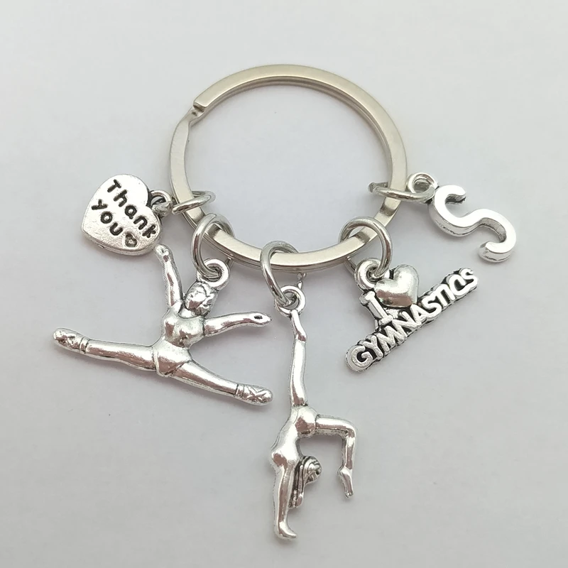 1 шт. цепочка-брелок с надписью Я люблю гимнастику