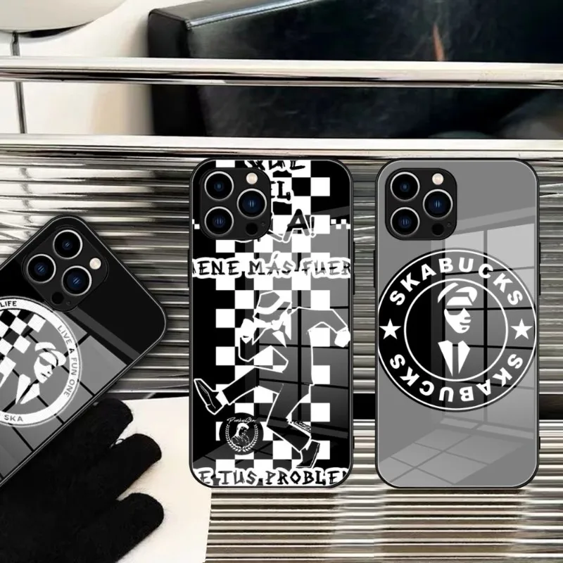 

Sing Along Ska Phone Case Tempered Glass FOR IPhone 14 13 11 12 Pro 8 7 Plus X 13 Pro MAX XR XS MINI Covers